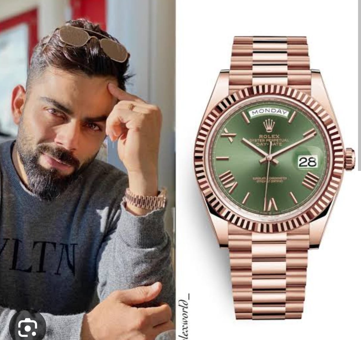 ROLEX DAY DATE VIRAT KOHLI EDITION PRIMIUM QUILTY WATCH