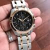 TISSOT 1853 PRIMIUM QUALITY DUAL TON BLACK METAL WATCH'