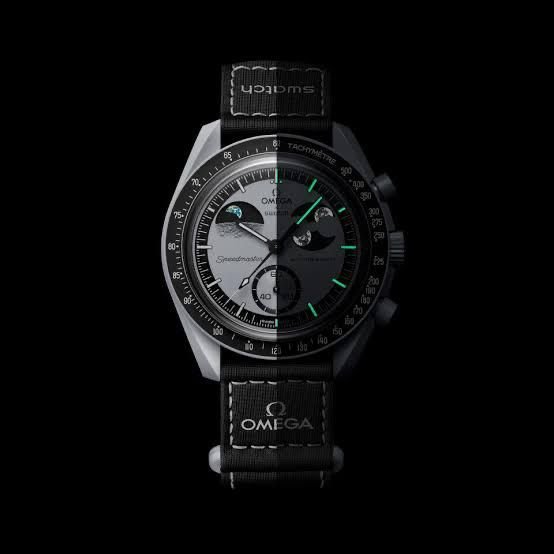 OMEGA X SWATCH MISSION TO MOON BLACK WATCH PRIMIUM QUALITY